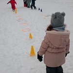 Zimowa olimpiada- slalom na śniegu 