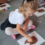 Międzynarodowy Dzień Jeża - dziewczynka z liczmanami na dywanie