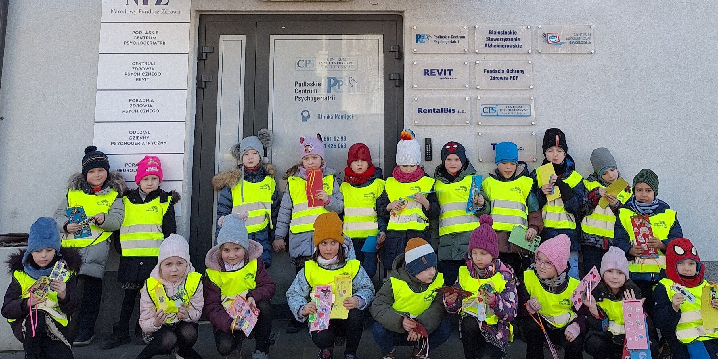 Tygryski z wizytą u seniorów w Podlaskim Centrum Psychogeriatrii