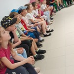 W sali muzealnej dawnej wsi podlaskiej - grupa Tygrysków