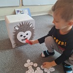 Dzień Jeża w grupie Tygryski- zabawa matematyczna Nakarm jeża