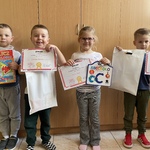 Rozstrzygniecie konkursu Mały Patriota- dzieci z nagrodami