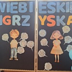 Niebieskie Igrzyska- tablica z informacjami nt. osób w spektrum autyzmu