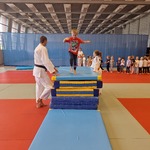 Tygryski W Akademickim Centrum Sportu- ćwiczenia zwinności na materacach