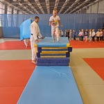 Tygryski W Akademickim Centrum Sportu- ćwiczenie zwinności na materacach