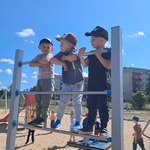 Dzień dziecka - chłopcy na drabinkach