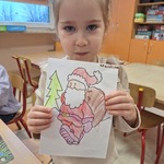 Tygryskowy kalendarz adwentowy- zadanie : pokoloruj portret Świętego Mikołaja